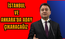 Ali Babacan: İstanbul ve Ankara'da aday çıkaracağız