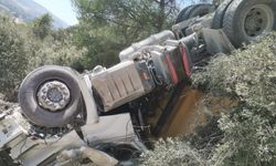 Muğla'da kaza yapan tır şoförü hayatını kaybetti