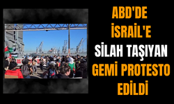 ABD'de İsrail'e silah taşıyan gemi protesto edildi