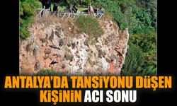 Antalya’da tansiyonu düşen kişinin acı sonu