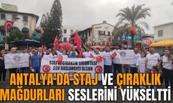 Antalya'da staj ve çıraklık mağdurları seslerini yükseltti