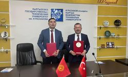 Karabük Üniversitesi rektörü Kırgızistan'da iş birliği temasları gerçekleştirdi