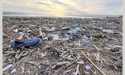 Karaduvar sahili denize atılan atıklardan temizlendi