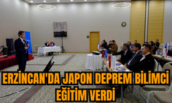 Erzincan'da Japon Deprem Bilimci eğitim verdi