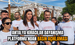 Antalya Kiracılar Dayanışma Platformu’ndan Basın Açıklaması