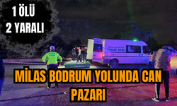 Milas Bodrum yolunda can pazarı: 1 ölü 2 yaralı