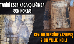 Tarihi eser kaçakçılığında son nokta: Ceylan derisine yazılmış 2 bin yıllık İncil ele geçirildi!