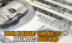 Dolar ne kadar? Euro kaç TL? 26 Aralık 2023 döviz kuru