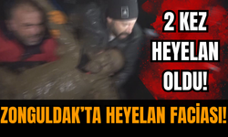 Zonguldak'ta heyelan faciası! 2 kez heyelan yaşandı