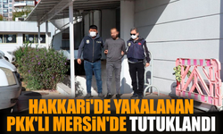 Hakkari'de yakalanan PKK'lı Mersin'de tutuklandı