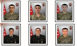 Pençe-Kilit Harekâtı bölgesinde şehit olan 6 askerin kimliği belli oldu