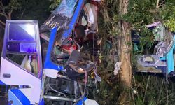 Tayland'da 2 katlı otobüs ağaca çarptı 14 kişi hayatını kaybetti