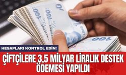 Çiftçilere 3,5 milyar liralık destek ödemesi yapıldı