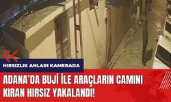 Adana'da buji ile araçların camını kıran hırsız yakalandı