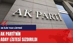 AK Parti'nin aday listesi sızdı!