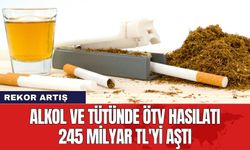 Alkol ve tütünde ÖTV hasılatı 245 milyar TL'yi aştı