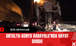 Antalya-Konya Karayolu’nda  Hayat Durdu