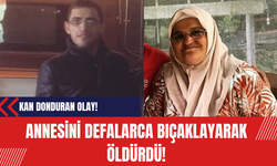 Kan donduran olay! Annesini defalarca bıçaklayarak öldürdü!