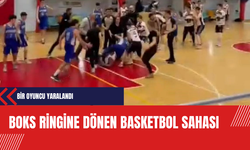 Boks Ringine Dönen Basketbol Sahası: Bir oyuncu yaralandı