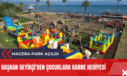 Başkan Geyikçi'den çocuklara karne hediyesi: Macera Park açıldı