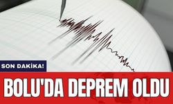 Son dakika! Bolu'da deprem oldu