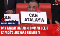 Can Atalay kararını okuyan Bekir Bozdağ'a Anayasa fırlatıldı!