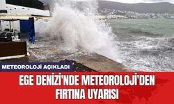 Ege Denizi'nde Meteoroloji'den fırtına uyarısı