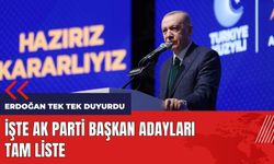 Erdoğan tek tek duyurdu! AK Parti adayları tam liste