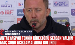 Antalyaspor Teknik Direktörü Sergen Yalçın Maç Sonu Açıklamalarda Bulundu