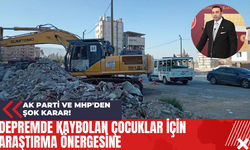 Depremde Kaybolan Çocuklar için Araştırma Önergesine Ak parti ve MHP'den Şok Karar!
