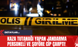 Kaza Tutanağı Yapan Jandarma Personeli ve Şoföre Cip Çarptı!