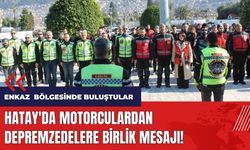Hatay'da motorculardan depremzedelere birlik mesajı!