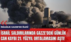 İsrail saldırılarında Gazze'deki günlük can kaybı 21. yüzyıl ortalamasını aştı