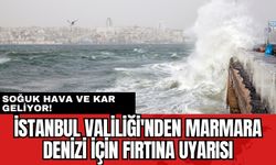 İstanbul Valiliği'nden Marmara Denizi için fırtına uyarısı