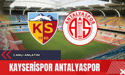 Kayserispor Antalyaspor Anlık Maç Anlatımı