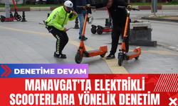 Manavgat'ta Elektrikli Scooterlara Yönelik Denetim