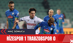 Rizespor 1 Trabzonspor 0 Maç Sonucu