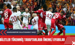 Samsunspor Galatasaray maçı: Biletler tükenmiş taraftarlara önemli uyarılar