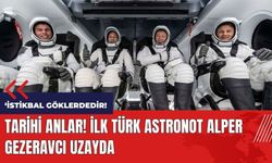 Tarihi anlar! İlk Türk astronot Alper Gezeravcı uzayda