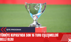 Türkiye Kupası'nda son 16 turu eşleşmeleri belli oldu