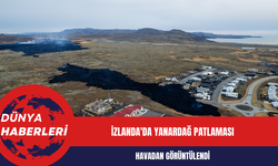 İzlanda'da Yanardağ Patlaması: Havadan Görüntülendi