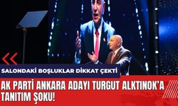 AK Parti Ankara adayı Turgut Alktınok'a tanıtım şoku! Salondaki boşluklar dikkat çekti