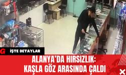 Alanya’da Hırsızlık: Kaşla Göz Arasında Çaldı
