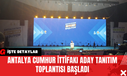 Antalya Cumhur İttifakı Aday Tanıtım Toplantısı Başladı
