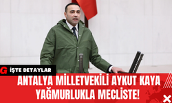 Antalya Milletvekili Aykut Kaya Yağmurlukla Mecliste!