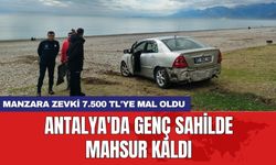 Antalya'da genç sahilde mahsur kaldı: Manzara zevki 7.500 TL'ye mal oldu