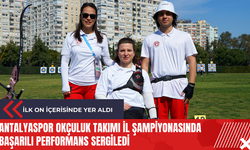 Antalyaspor Okçuluk Takımı il şampiyonasında başarılı performans sergiledi