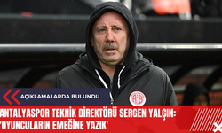 Antalyaspor Teknik Direktörü Sergen Yalçın: 'Oyuncuların emeğine yazık'