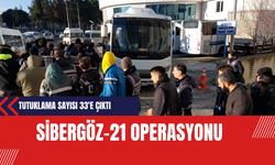 "Sibergöz-21" Operasyonu: 33 Kişi Tutuklandı 12 Kişi Adli Kontrolle Serbest