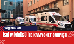 İşçi Minibüsü ile Kamyonet Çarpıştı: 15 İşçi Yaralandı